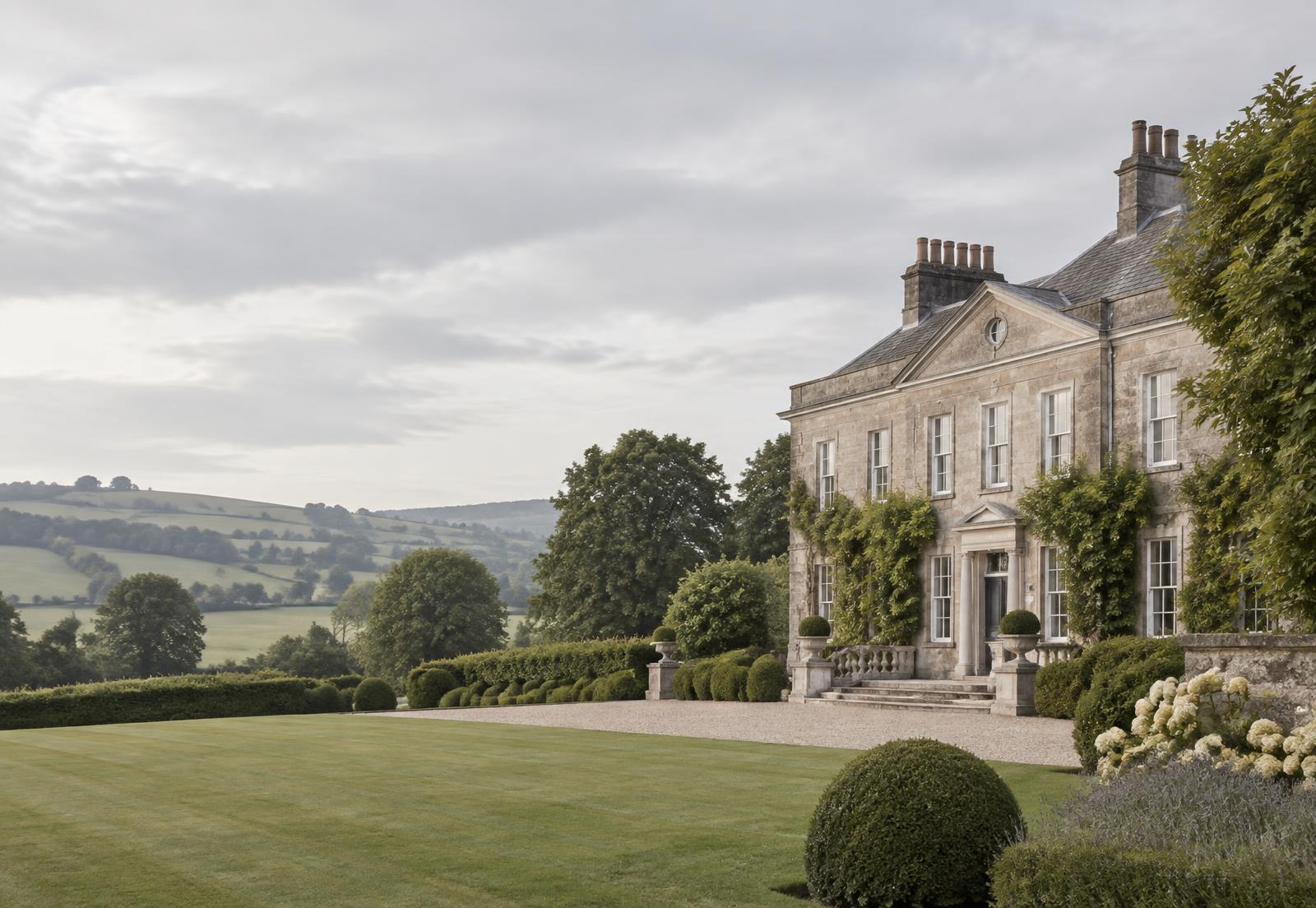 A Georgian country house set in the Devon landscape